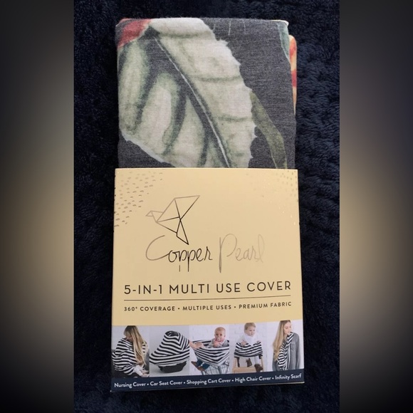 3/$30 NEW Copper Pearl Baby Car Seat Scarf Cart Nursing Cover 5 In 1 Multi Use - Picture 7 of 11
